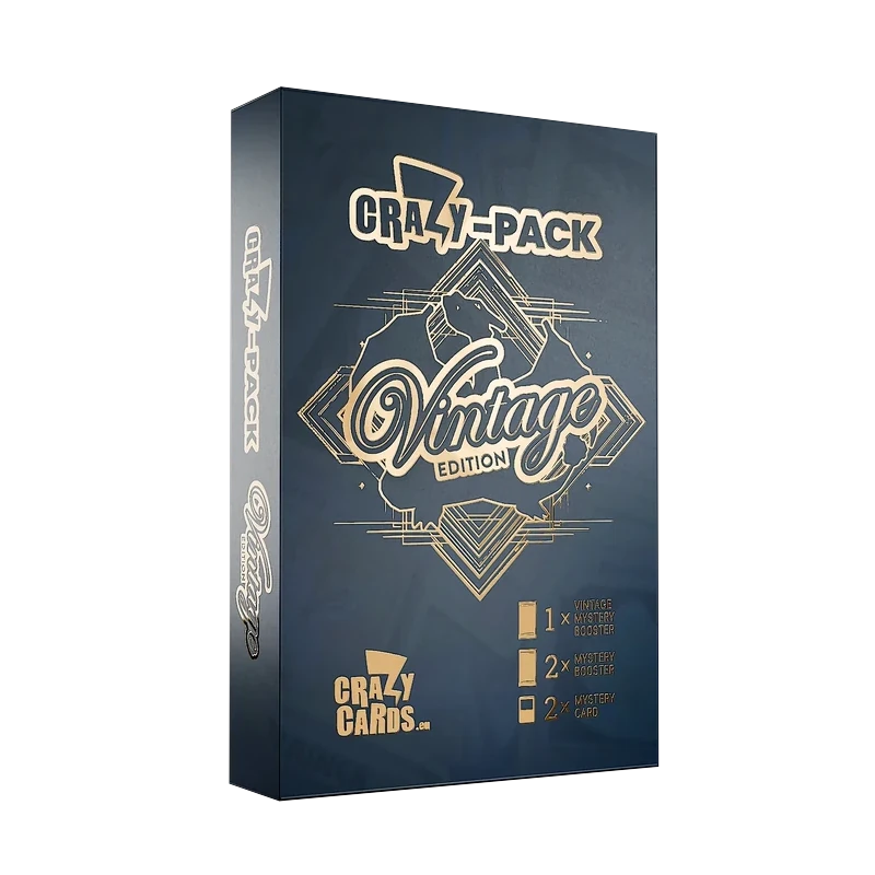CrazyCards Crazy-Pack Vintage Edition Mystery Box, gemischtsprachige Ausgabe — originalverpackte Überraschungsbox
