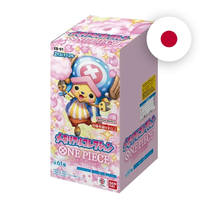 One Piece EB-01 Memorial Collection Display, japanische Ausgabe — originalverpackter Booster-Karton