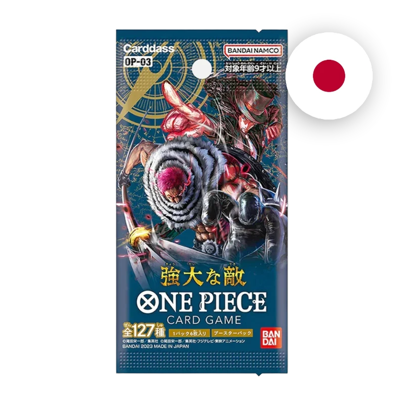 One Piece OP-03 Mighty Enemies Booster, japanische Ausgabe — versiegeltes Boosterpack