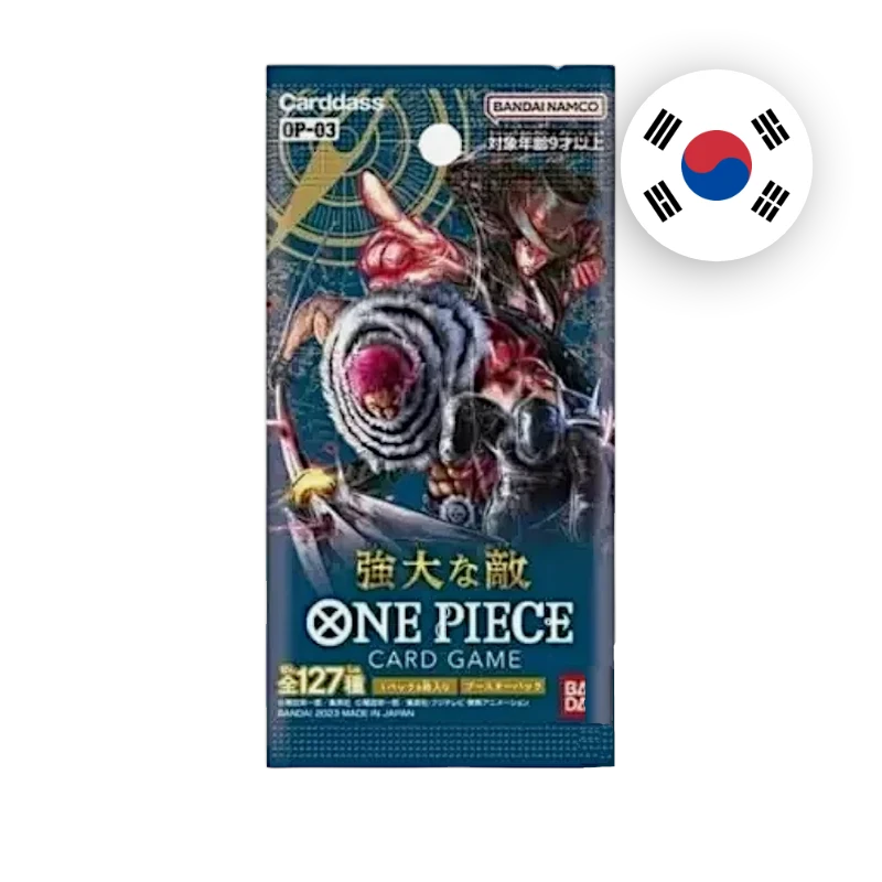 One Piece OP-03 Pillars of Strength Booster, koreanische Ausgabe — versiegeltes Boosterpack