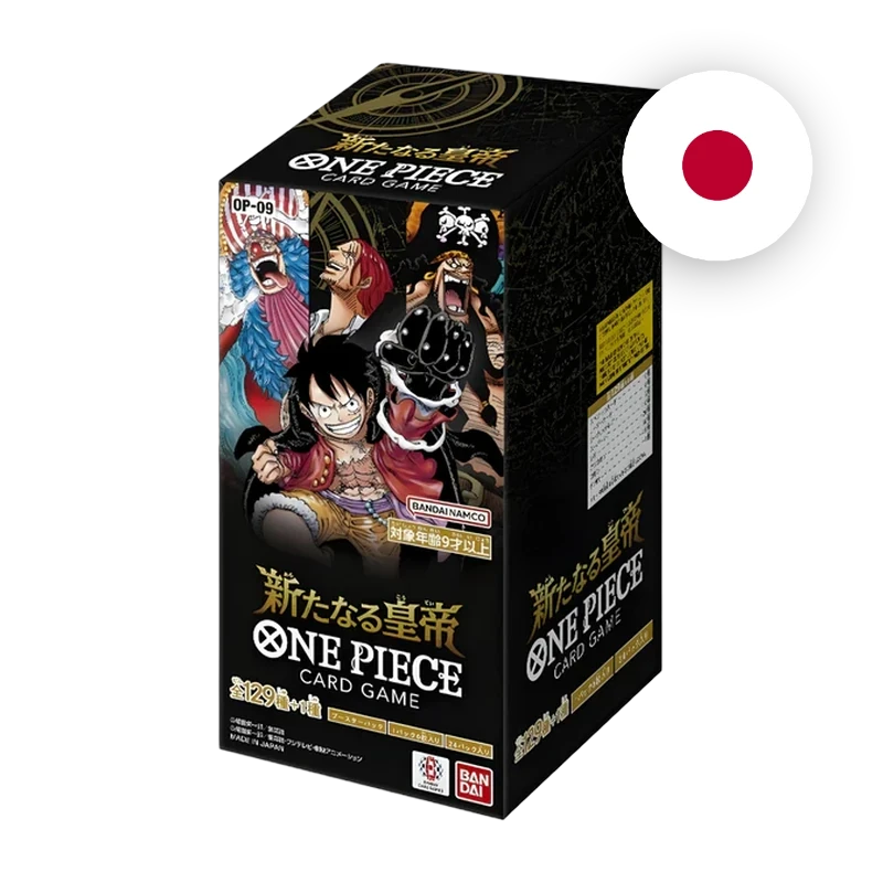 One Piece OP-09 The Four Emperors Display, japanische Ausgabe — originalverpackter Booster-Karton