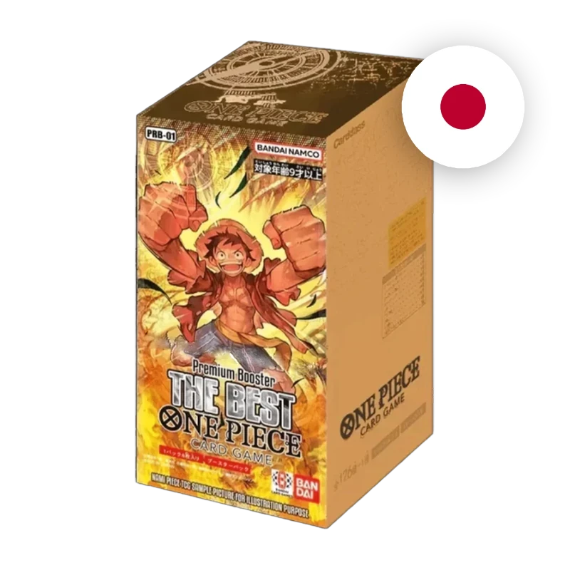 One Piece PRB-01 The Best Display, japanische Ausgabe — originalverpackter Booster-Karton
