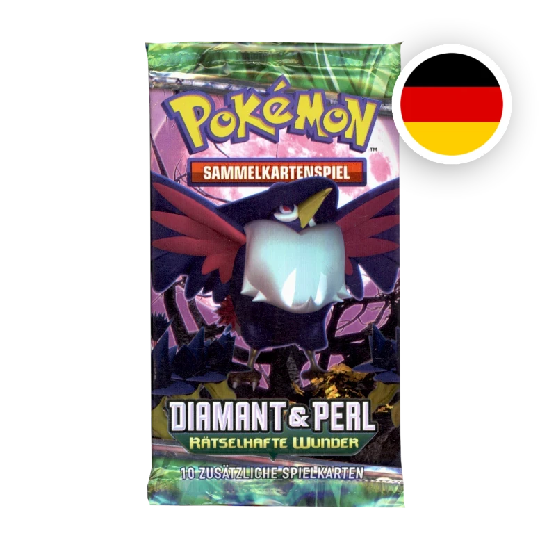 Pokemon D/P Rätselhafte Wunder Booster, deutsche Ausgabe — versiegeltes Boosterpack