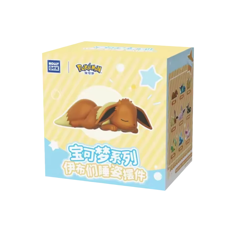 Pokemon Eevee Sleeping Pose Figure Blind Box — Sammelfigur in originalverpackter Box
