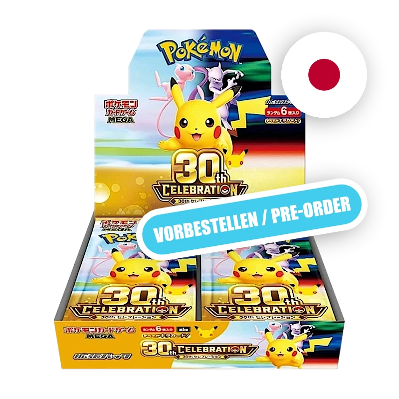 Pokemon MEG 30th Anniversary - Display JAP