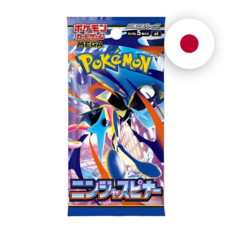 Pokemon MEG Ninja Spinner Booster, japanische Ausgabe — versiegeltes Boosterpack