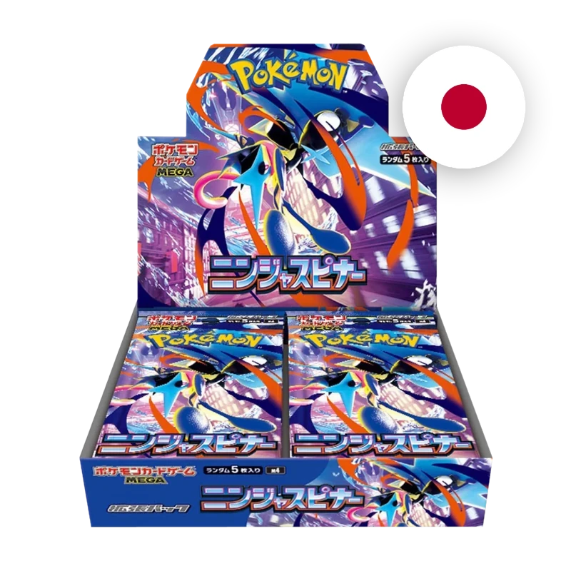 Pokemon MEG Ninja Spinner Display, japanische Ausgabe — originalverpackter Booster-Karton