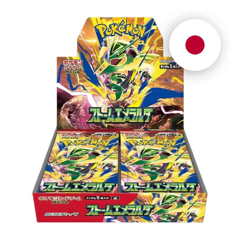 Pokemon MEG Storm Emeralda Display, japanische Ausgabe — originalverpackter Booster-Karton