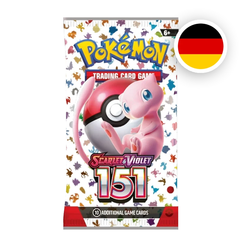 Pokemon S/V 151 Booster, deutsche Ausgabe — versiegeltes Boosterpack