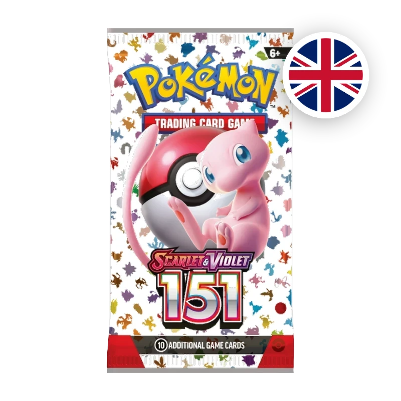 Pokemon S/V 151 Booster, englische Ausgabe — versiegeltes Boosterpack