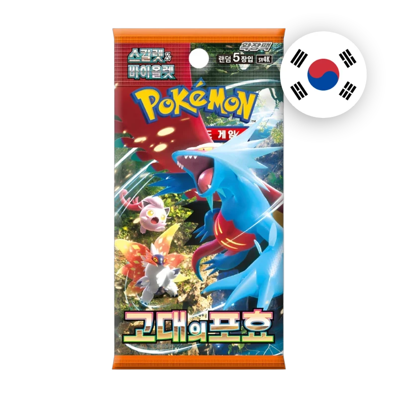 Pokemon S/V Ancient Roar Booster, koreanische Ausgabe — versiegeltes Boosterpack