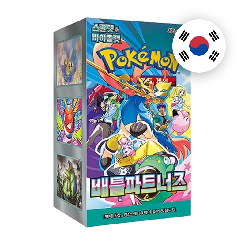Pokemon S/V Battle Partners Display, koreanische Ausgabe — originalverpackter Booster-Karton