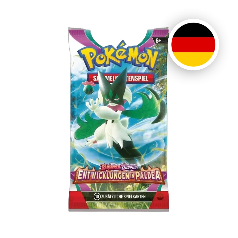 Pokemon S/V Entwicklungen in Paldea Booster, deutsche Ausgabe — versiegeltes Boosterpack
