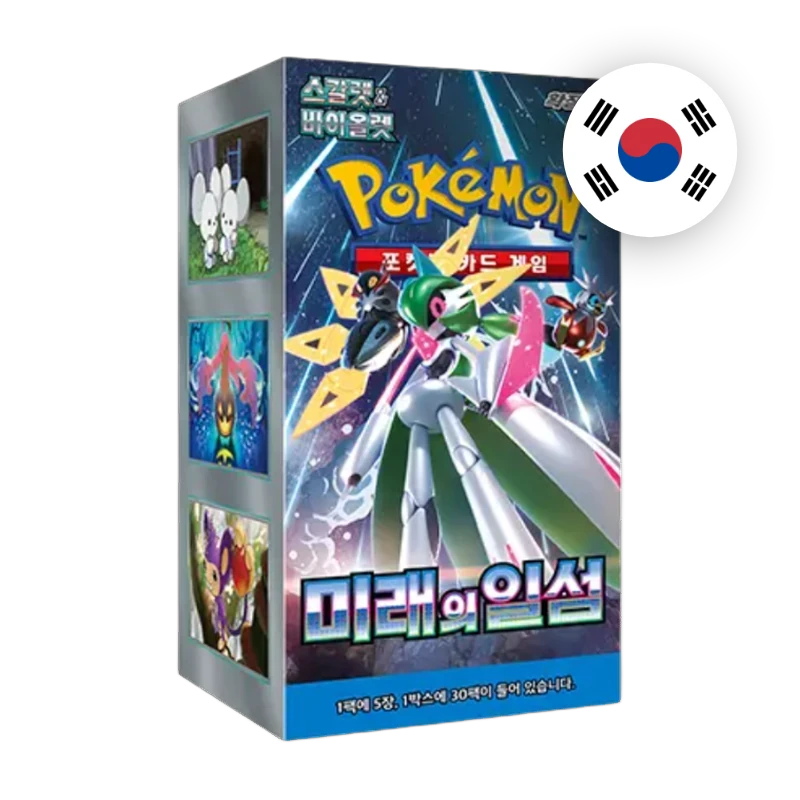Pokemon S/V Future Flash Display, koreanische Ausgabe — originalverpackter Booster-Karton