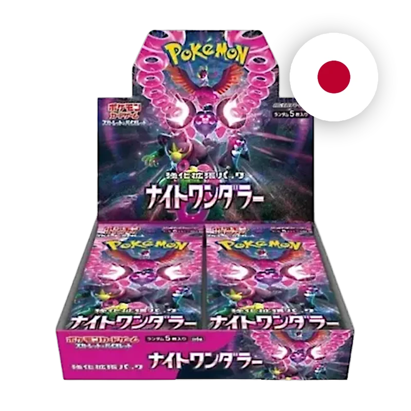 Pokemon S/V Night Wanderer Display, japanische Ausgabe — originalverpackter Booster-Karton