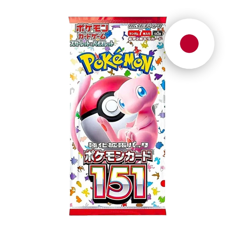 Pokemon S/V Pokemon Card 151 Booster, japanische Ausgabe — versiegeltes Boosterpack