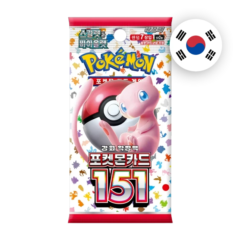 Pokemon S/V Pokemon Card 151 Booster, koreanische Ausgabe — versiegeltes Boosterpack