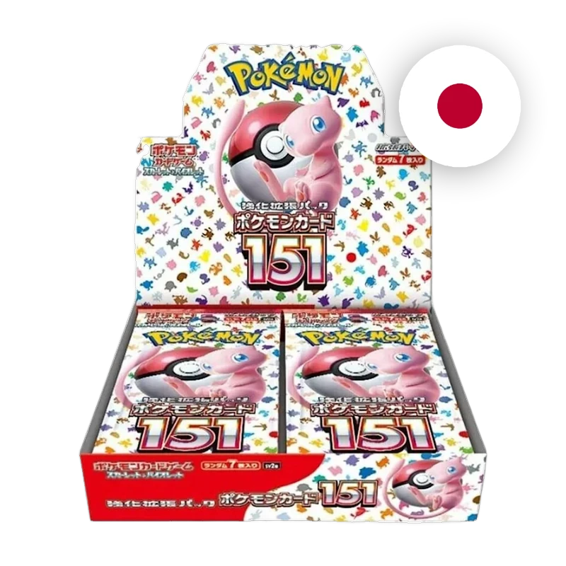 Pokemon S/V Pokemon Card 151 Display, japanische Ausgabe — originalverpackter Booster-Karton