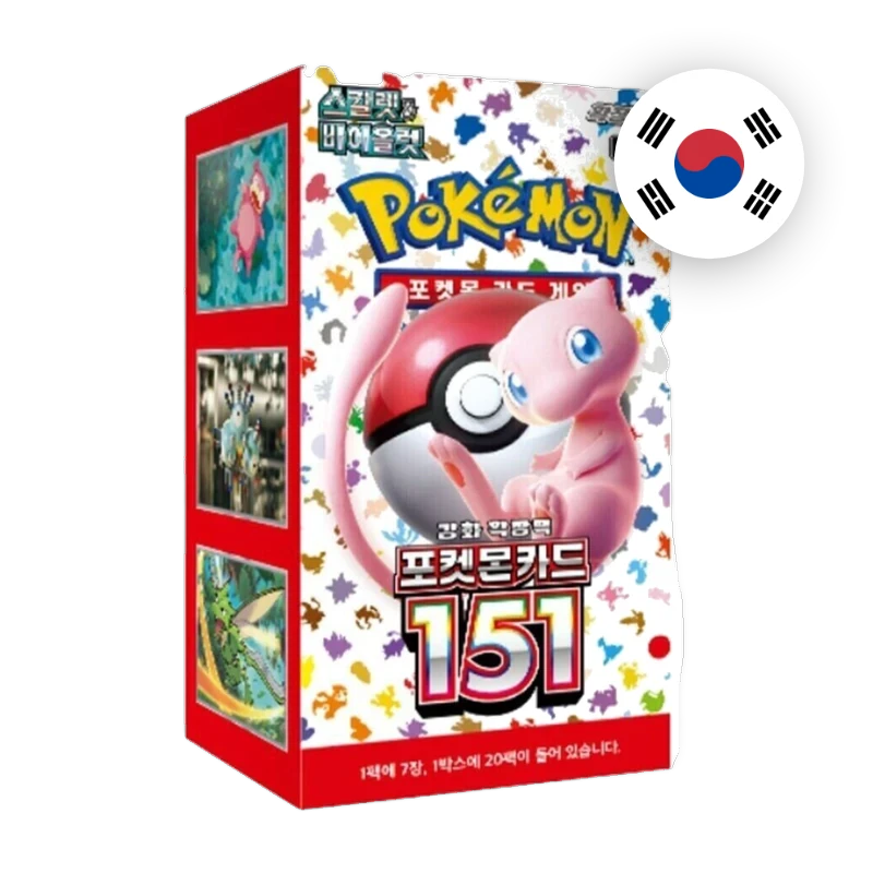 Pokemon S/V Pokemon Card 151 Display, koreanische Ausgabe — originalverpackter Booster-Karton