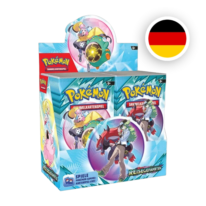 Pokemon S/V Reisegefährten Display, deutsche Ausgabe — originalverpackter Booster-Karton