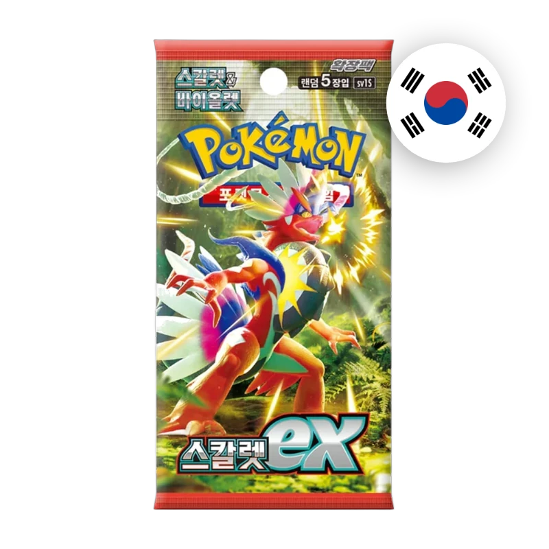 Pokemon S/V Scarlet ex Booster, koreanische Ausgabe — versiegeltes Boosterpack