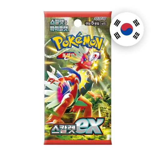 Pokemon S/V Scarlet ex Booster, koreanische Ausgabe — versiegeltes Boosterpack