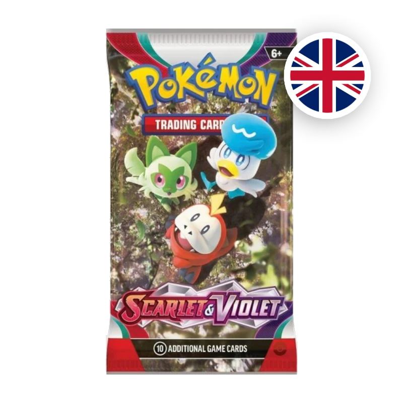Pokemon S/V Scarlet & Violet Booster, englische Ausgabe — versiegeltes Boosterpack