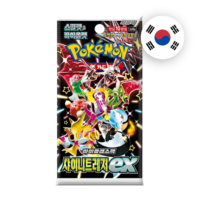 Pokemon S/V Shiny Treasure ex Booster, koreanische Ausgabe — versiegeltes Boosterpack