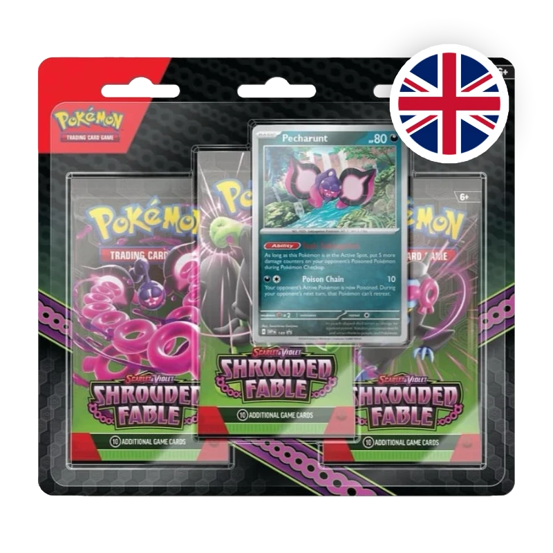 Pokemon S/V Shrouded Fable Blister, englische Ausgabe — versiegelte Blisterpackung