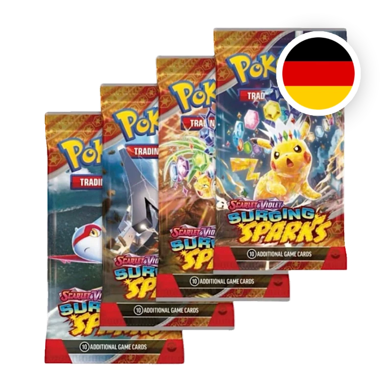 Pokemon S/V Stürmische Funken Booster, deutsche Ausgabe — versiegeltes Boosterpack