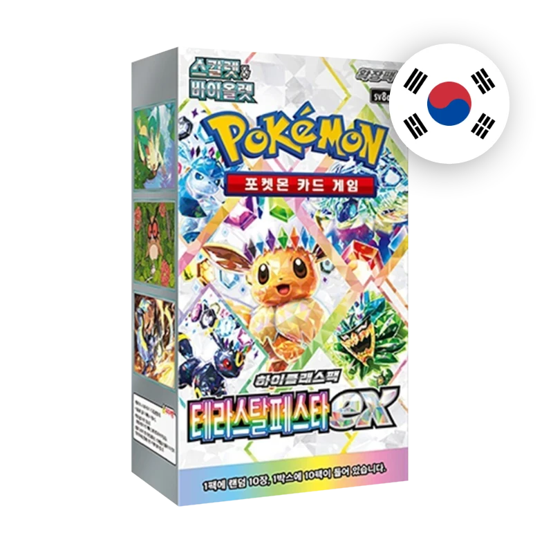 Pokemon S/V Terastal Festival ex Display, koreanische Ausgabe — originalverpackter Booster-Karton