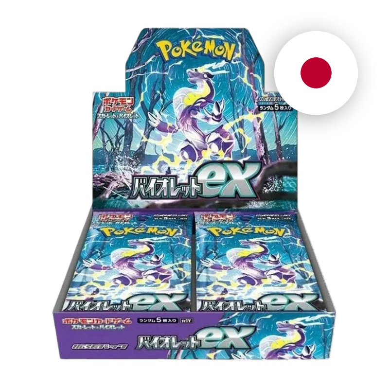 Pokemon S/V Violet ex Display, japanische Ausgabe — originalverpackter Booster-Karton