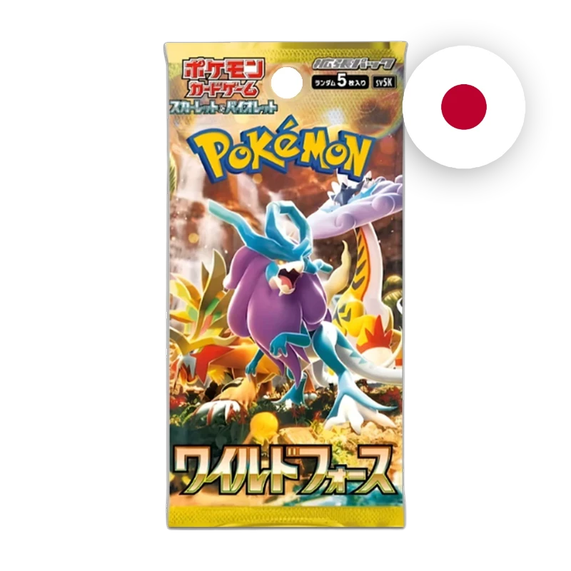 Pokemon S/V Wild Force Booster, japanische Ausgabe — versiegeltes Boosterpack