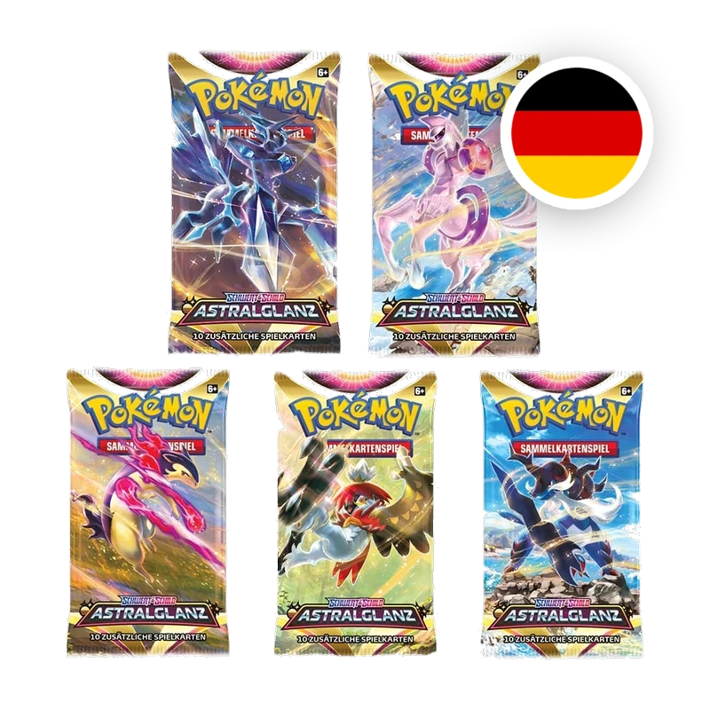 Pokemon SW/SH Astralglanz Booster, deutsche Ausgabe — versiegeltes Boosterpack