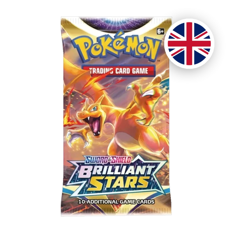 Pokemon SW/SH Brilliant Stars Booster, englische Ausgabe — versiegeltes Boosterpack