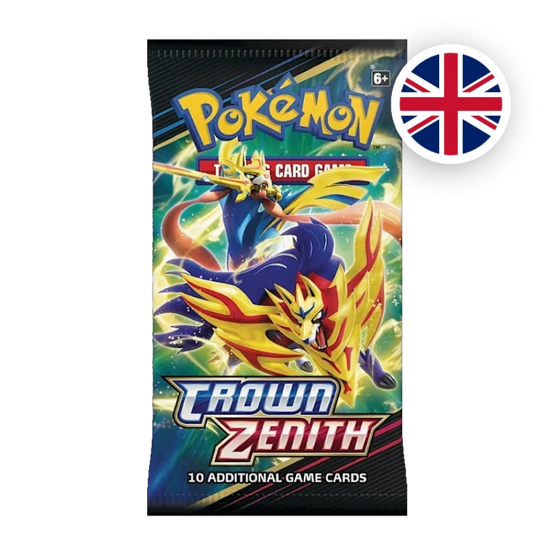 Pokemon SW/SH Crown Zenith Booster, englische Ausgabe — versiegeltes Boosterpack