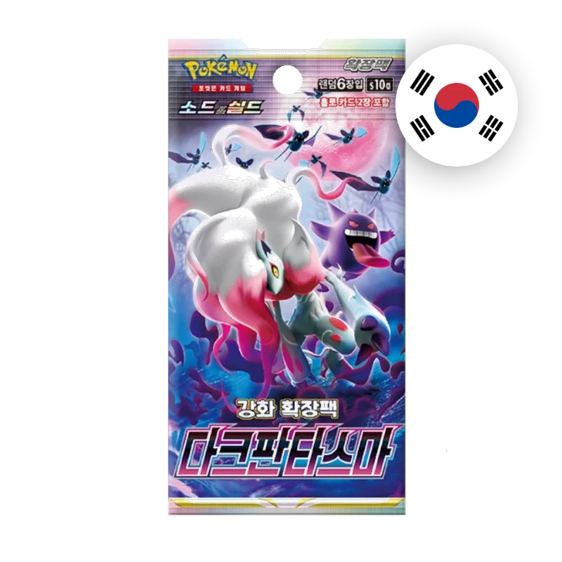 Pokemon SW/SH Dark Phantasma Booster, koreanische Ausgabe — versiegeltes Boosterpack