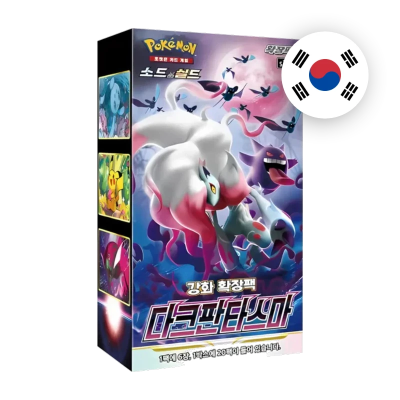 Pokemon SW/SH Dark Phantasma Display, koreanische Ausgabe — originalverpackter Booster-Karton