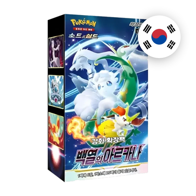 Pokemon SW/SH Incandescent Arcana Display, koreanische Ausgabe — originalverpackter Booster-Karton