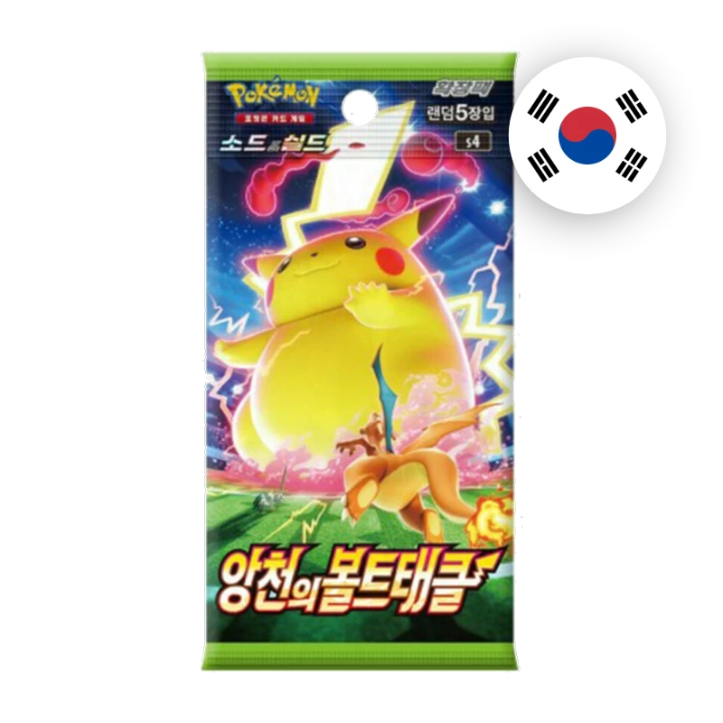Pokemon SW/SH Shocking Volt Tackle Booster, koreanische Ausgabe — versiegeltes Boosterpack