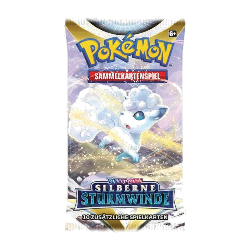 Pokemon SW/SH Silberne Sturmwinde Booster, deutsche Ausgabe — versiegeltes Boosterpack — Ansicht 2