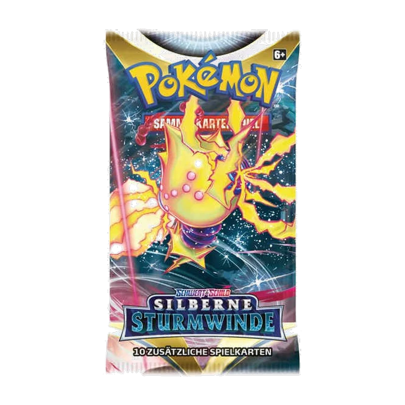 Pokemon SW/SH Silberne Sturmwinde Booster, deutsche Ausgabe — versiegeltes Boosterpack — Ansicht 3