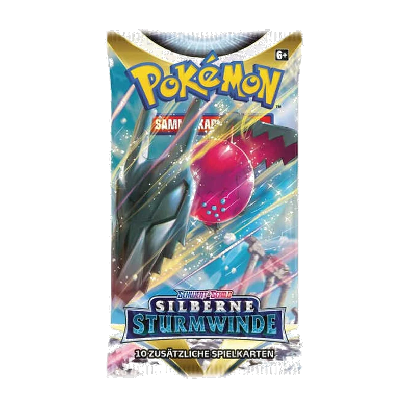 Pokemon SW/SH Silberne Sturmwinde Booster, deutsche Ausgabe — versiegeltes Boosterpack — Ansicht 4