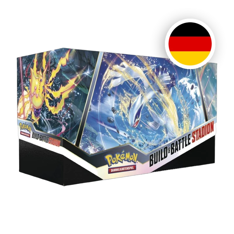 Pokemon SW/SH Silberne Sturmwinde Build & Battle Box, deutsche Ausgabe — originalverpackte Sammelbox