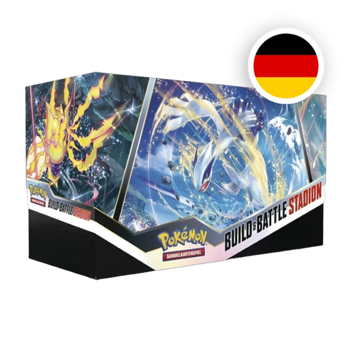 Pokemon SW/SH Silberne Sturmwinde Build & Battle Box, deutsche Ausgabe — originalverpackte Sammelbox
