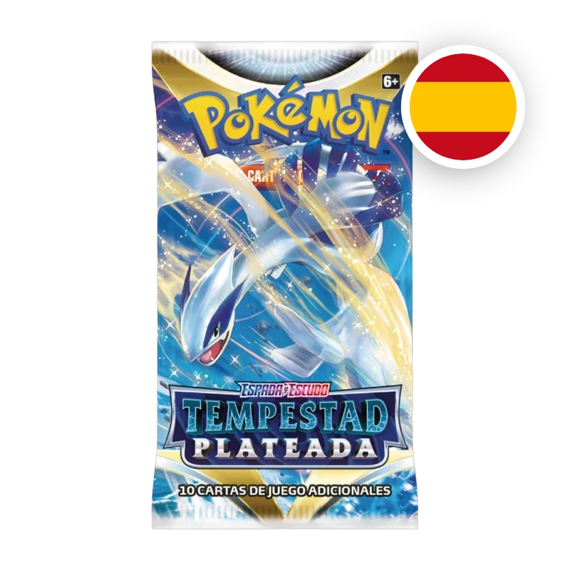 Pokemon SW/SH Tempestad Plateada Booster, spanische Ausgabe — versiegeltes Boosterpack
