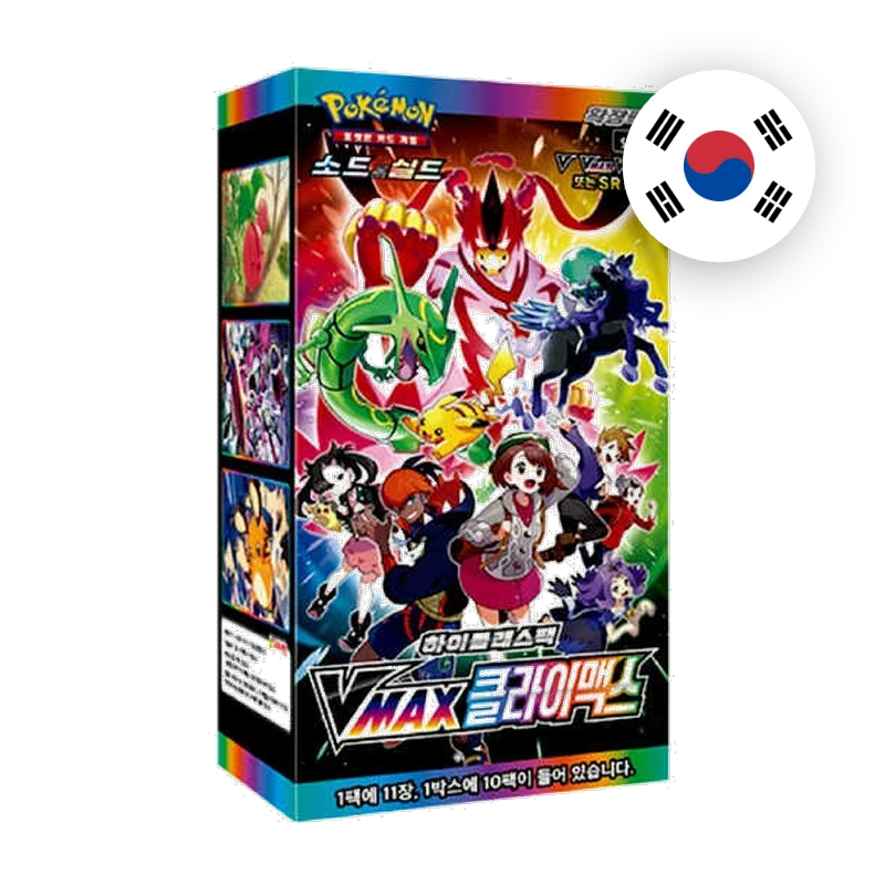 Pokemon SW/SH Vmax Climax Display, koreanische Ausgabe — originalverpackter Booster-Karton
