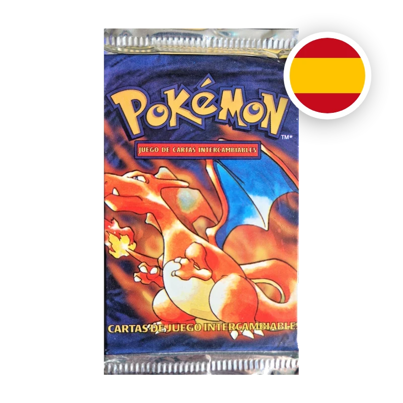Pokemon WOTC Base Set Booster, spanische Ausgabe — versiegeltes Boosterpack