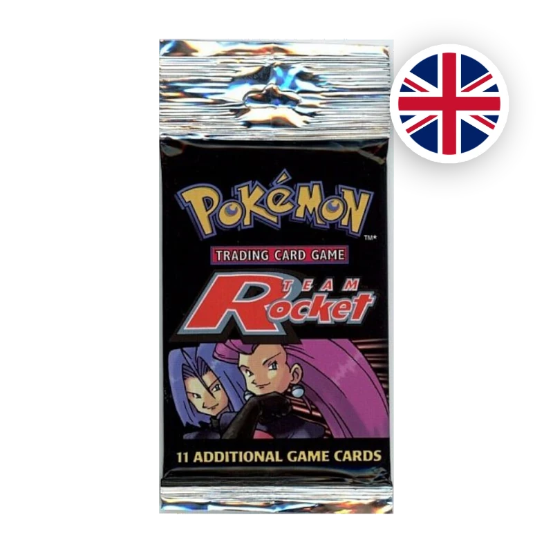 Pokemon WOTC Team Rocket Booster, englische Ausgabe — versiegeltes Boosterpack